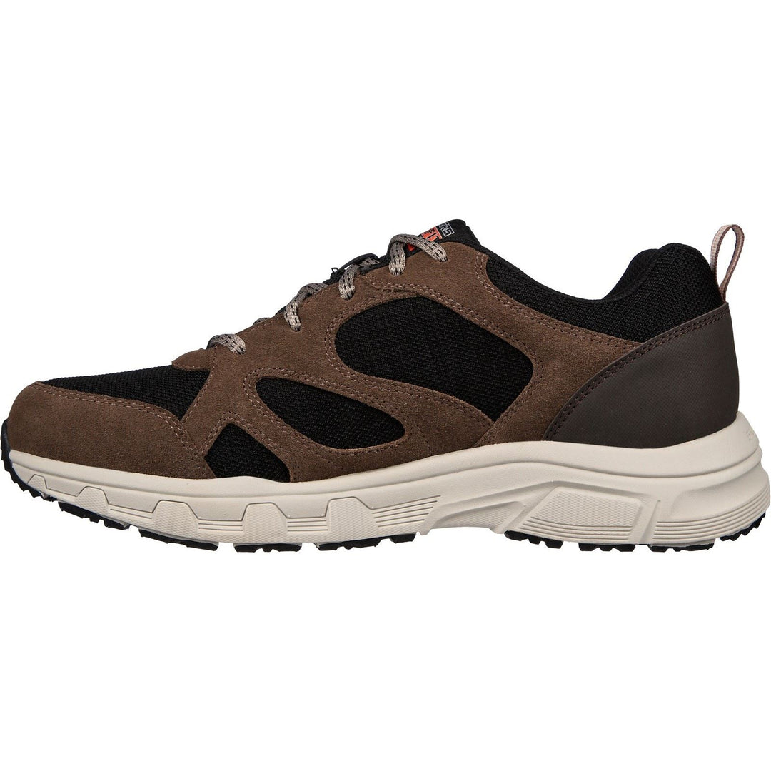 Men's Wide Fit Skechers 237348 Oak Canyon Sunfair Trekking Low Cut Trainers - Brown/Black in Brown/Black - Image 5