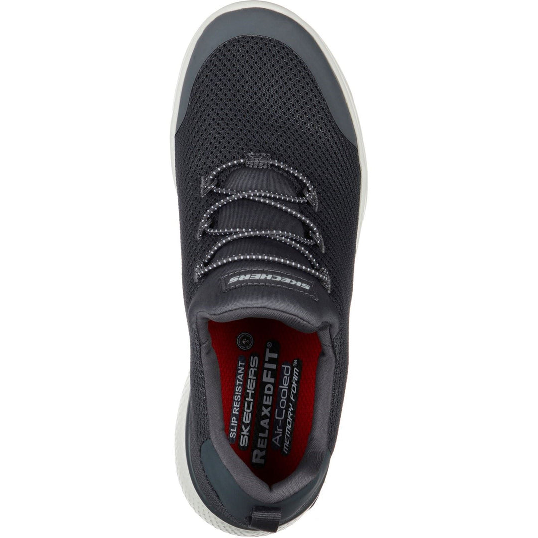 Women's Wide Fit Skechers 77281EC Marsing Waiola SR Safety Trainers - Charcoal in Charcoal - Image 5