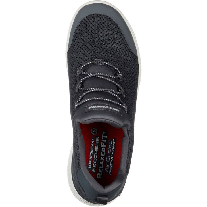 Women's Wide Fit Skechers 77281EC Marsing Waiola SR Safety Trainers - Charcoal in Charcoal - Image 1
