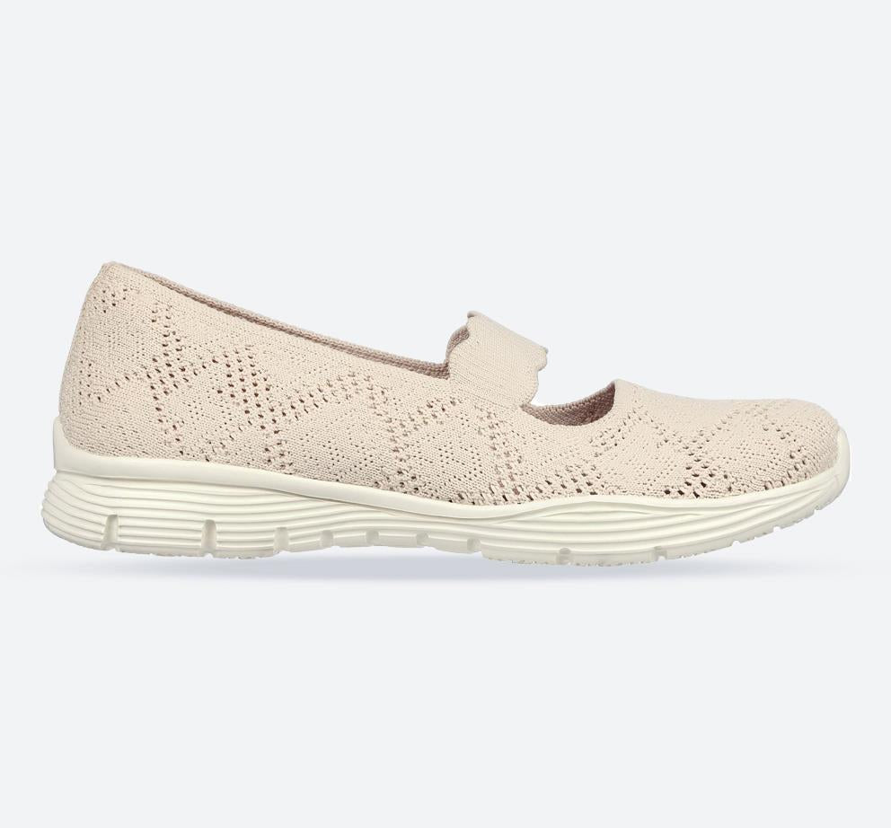 Women's Wide Fit Skechers 158110 Seager Shoes in Light Pink - Image 1