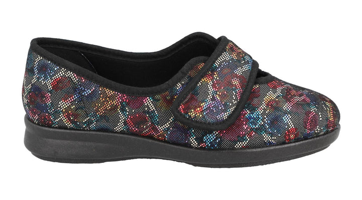 Women's Wide Fit DB Shrew Shoes in Black Multi - Image 1