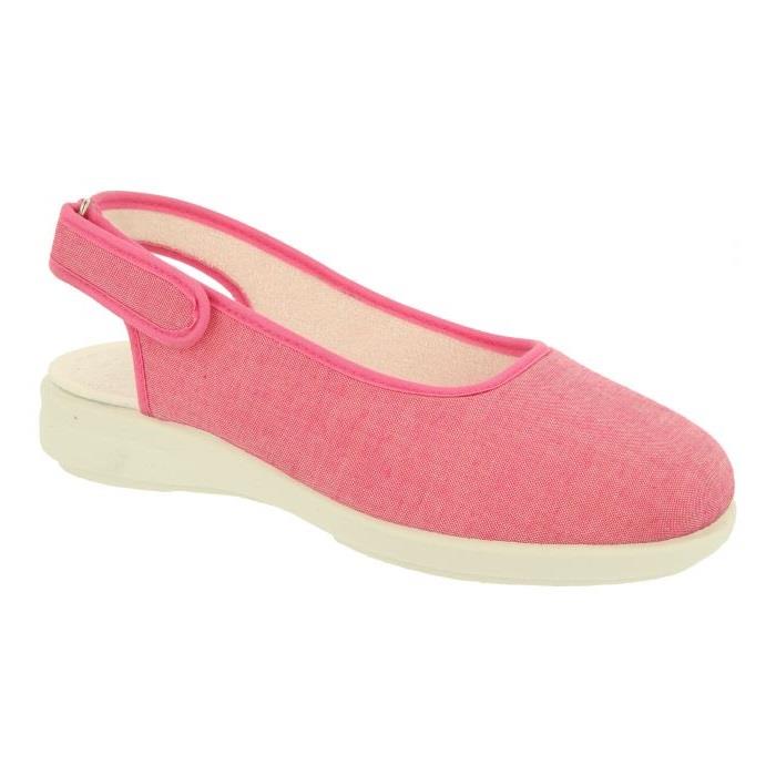 Women's Wide Fit DB Madonna Shoes in Denim Blue Textile - Image 8