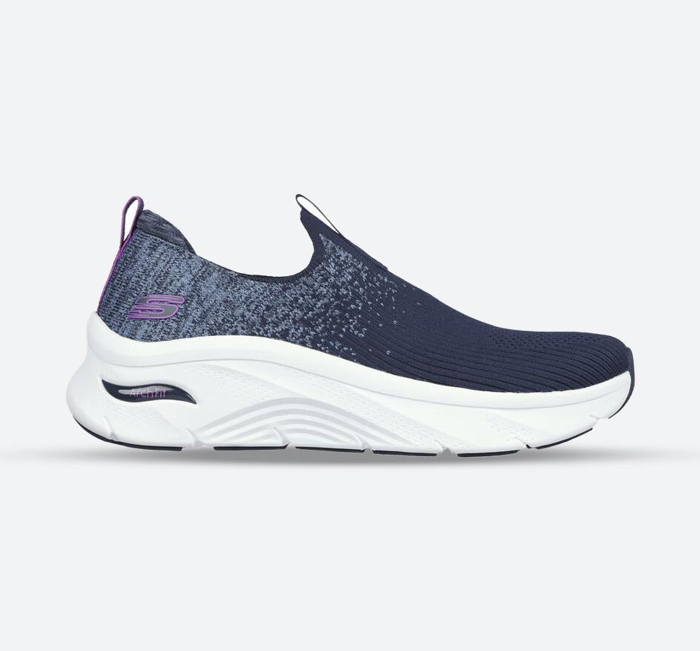 Women's Wide Fit Skechers 149684 Arch Fit D'Lux Key Journey Trainers in Navy - Image 1