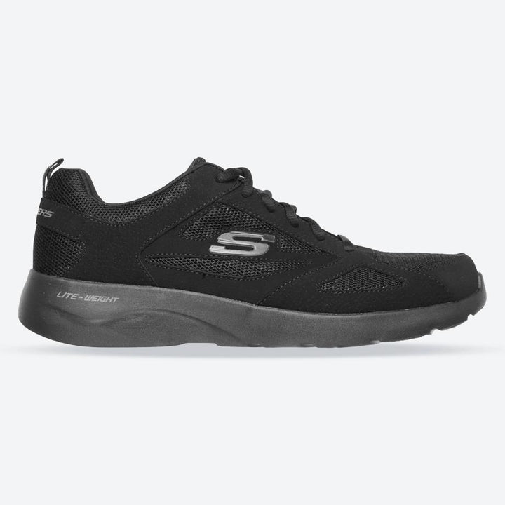 Men's Wide Fit Skechers 58363 Dynamight 2.0 Fallford Trainers in Black - Image 1