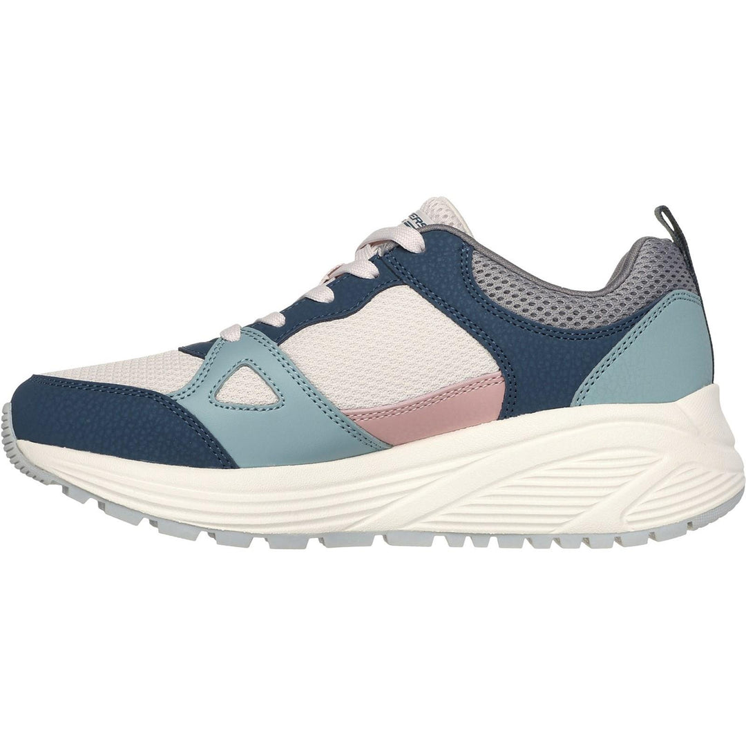 Womens Wide Fit Skechers 117268 Bobs Sparrow 2.0 Retro Clean Trainers in Off White - Image 9