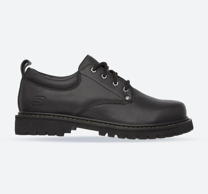 Men's Wide Fit Skechers 6618 Tom Cats Lace Up Shoes - Black in Black - Image 1