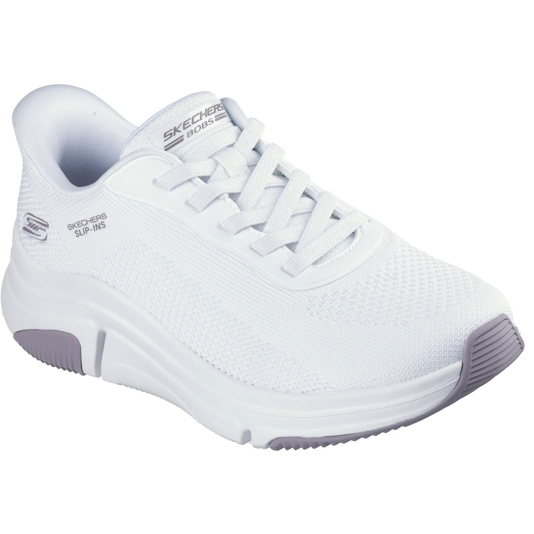 Women's Wide Fit Skechers 117587 Slip-ins Bobs Sport Sparrow Flex Trainers in Blush - Image 9