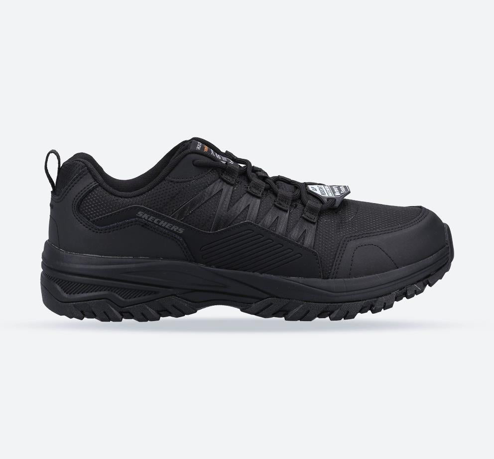 Men's Wide Fit Skechers 200000EC Fannter Occupational Trainers in Black - Image 1