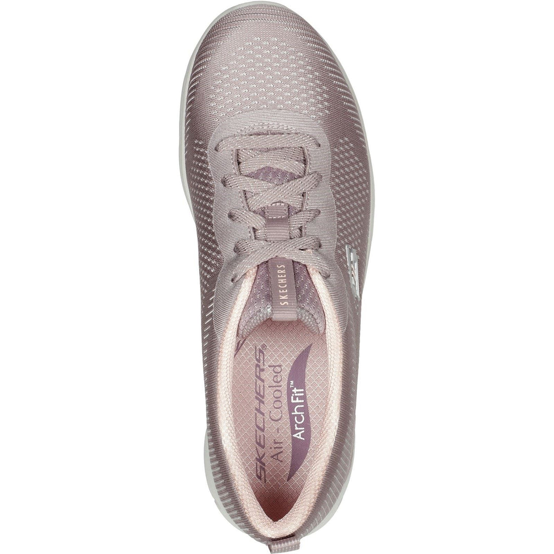 Women's Wide Fit Skechers 104390 Arch Fit Refine Classy Doll Trainers - Dark Taupe in Dark Taupe - Image 5