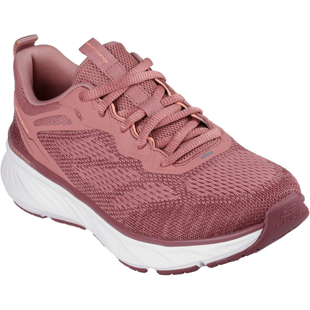 Women's Relaxed Fit Skechers 150471 Edgeride Power Flow Trainers in Black/Lavender - Image 11