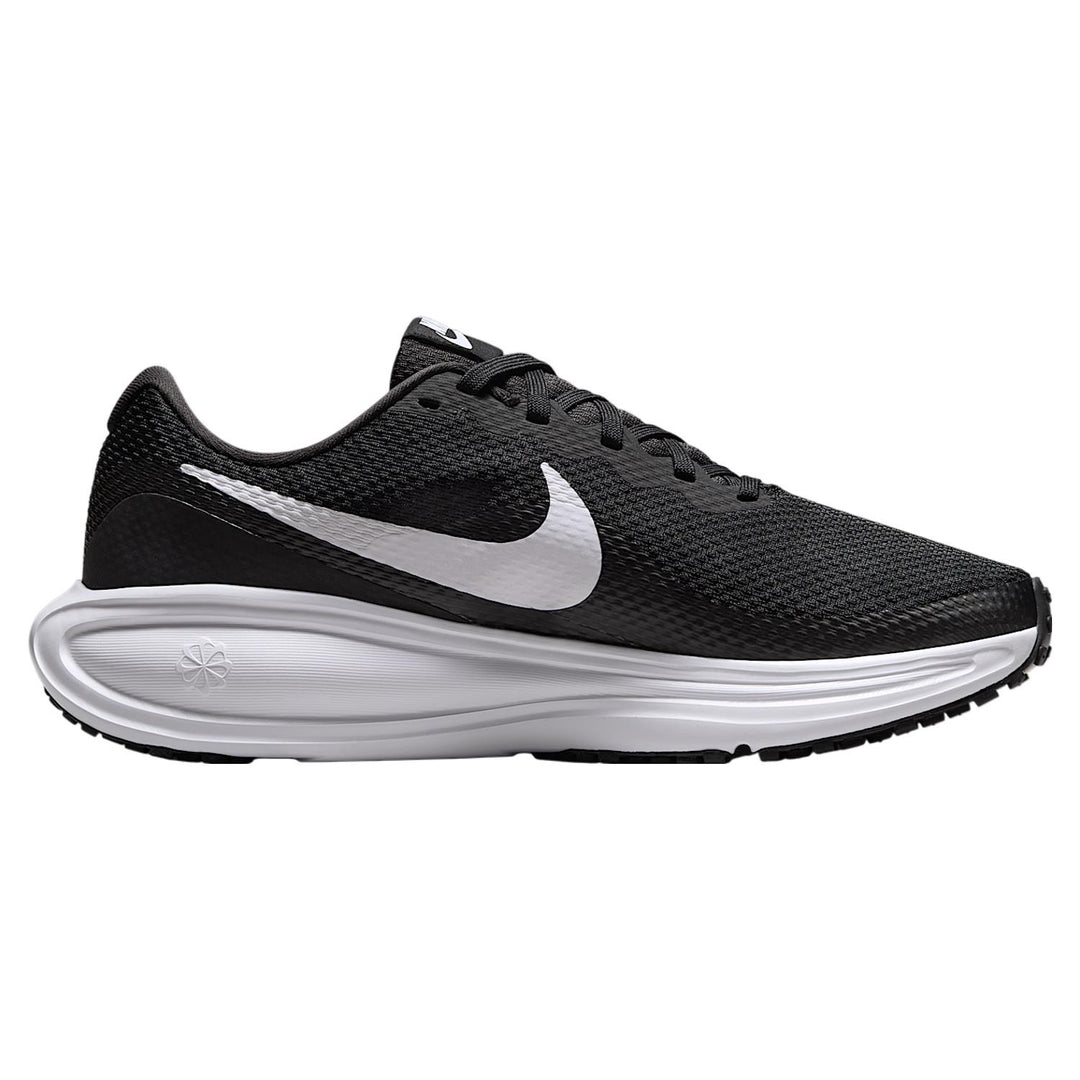 Women's Wide Fit Nike HQ1995-002 Revolution 8 Running Trainers in White/Black - Image 2