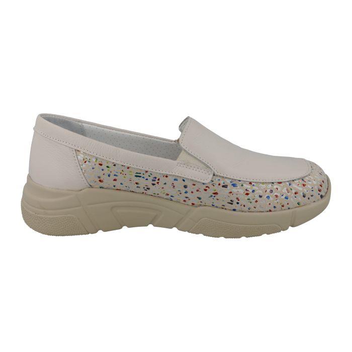 Women's Wide Fit DB Beetle Loafer Shoes in Sky Blue - Image 9