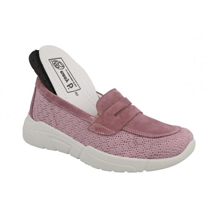 Women's Wide Fit DB Crane Shoes in Beige - Image 1