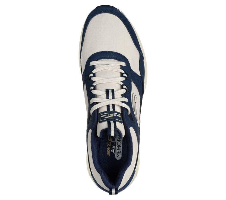 Men's Wide Fit Skechers 232648 Skech-Air Court Trainers in Navy/Natural - Image 1