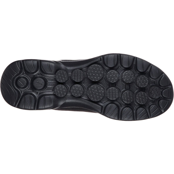 Women's Wide Fit Skechers 124514 Go Walk 6 Iconic Vision Trainers - Black in Black - Image 1