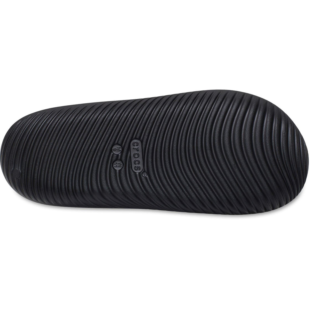 Women's Crocs 209413 Mellow Luxe Slippers in Black - Image 7
