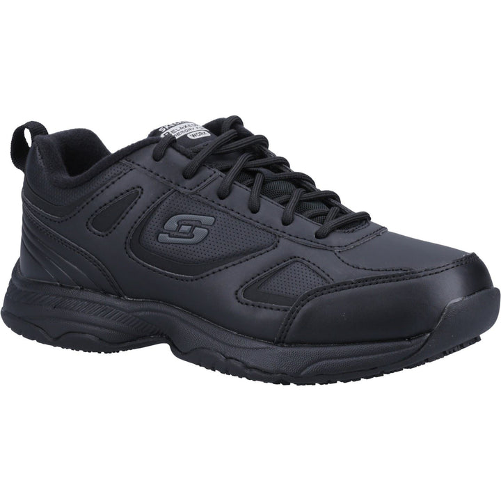 Women's Wide Fit Skechers 77200EC Work RF Dighton Bricelyn SR Safety Trainers in Black - Image 1