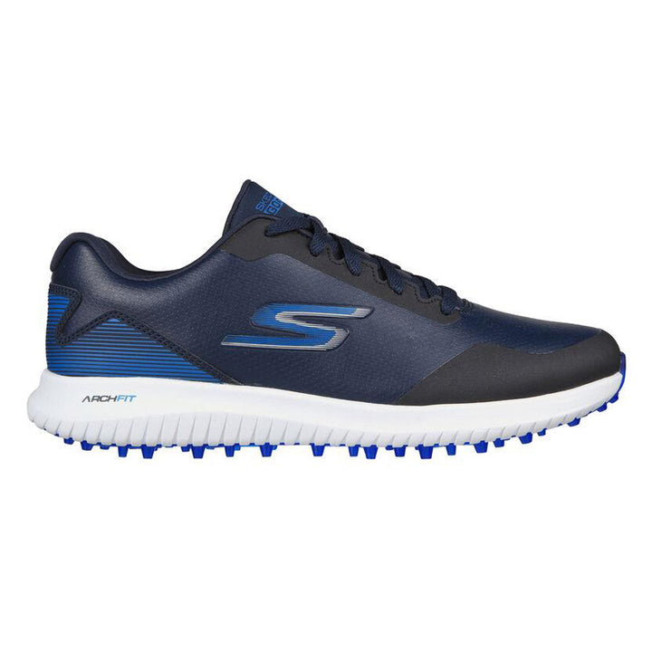 Men's Wide Fit Skechers 214028 Max 2 Golf Trainers in Grey/Red - Image 1