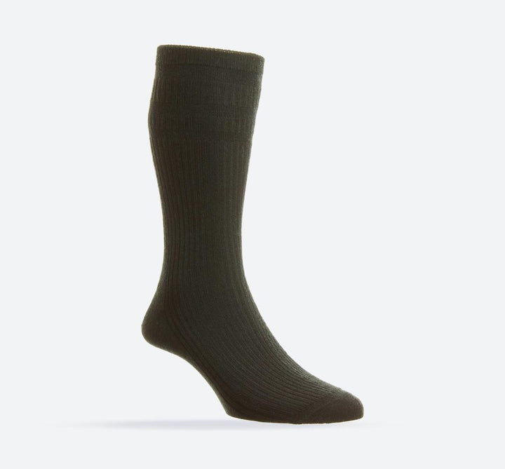 Mens HJ HALL Softop HJ190 Wool Socks in Black - Image 1