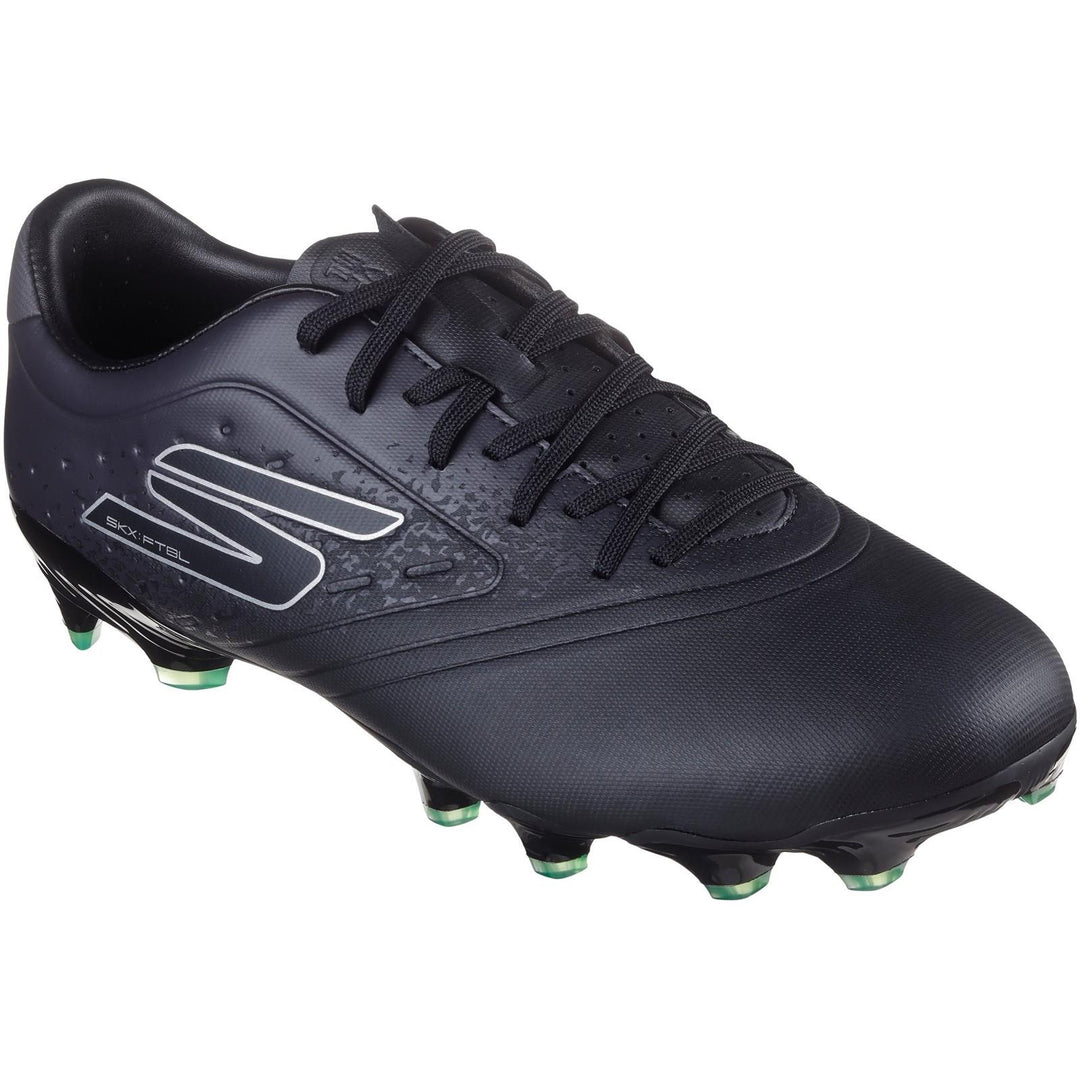 Men's Wide Fit Skechers 252015 Razor Gold FG Wide Fit Football Boots/Trainers in Black/Silver - Image 3