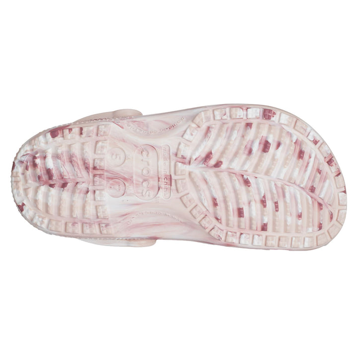 Women's Crocs 206867 Classic Marbled Clog Sandals in Bone/Multi - Image 1