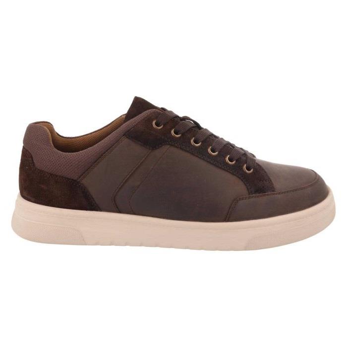 Men's Wide Fit DB Albie Shoes in Navy Leather / Navy Suede - Image 1