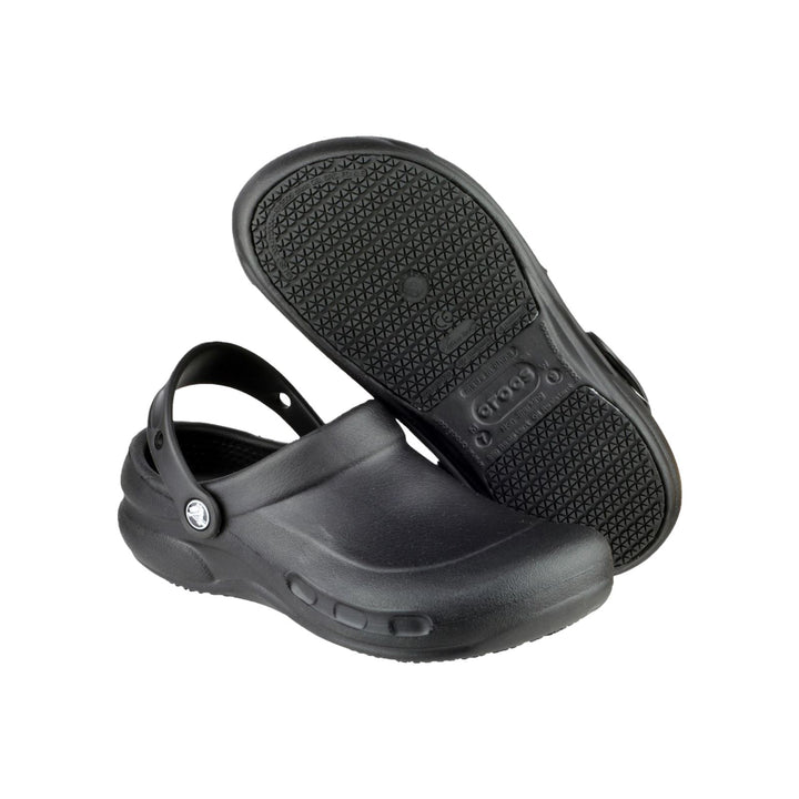 Men's Crocs 10075 Bistro Work Clog Sandals in Black - Image 1