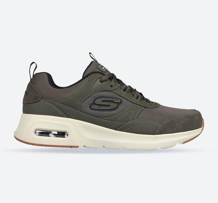 Men's Wide Fit Skechers 232646 Skech Air Court Homegrown Trainers - Olive in Olive - Image 1