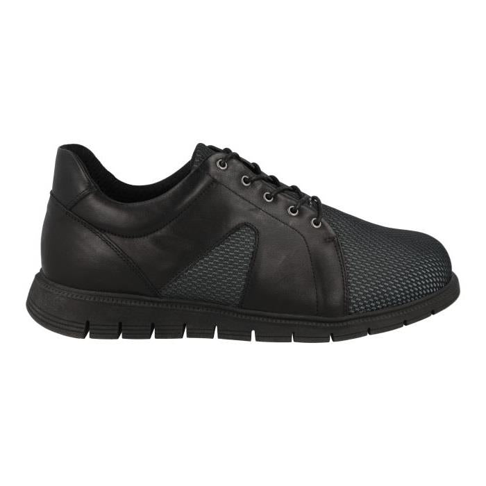 Men's Wide Fit DB Phil Shoes with Style in Black - Image 2