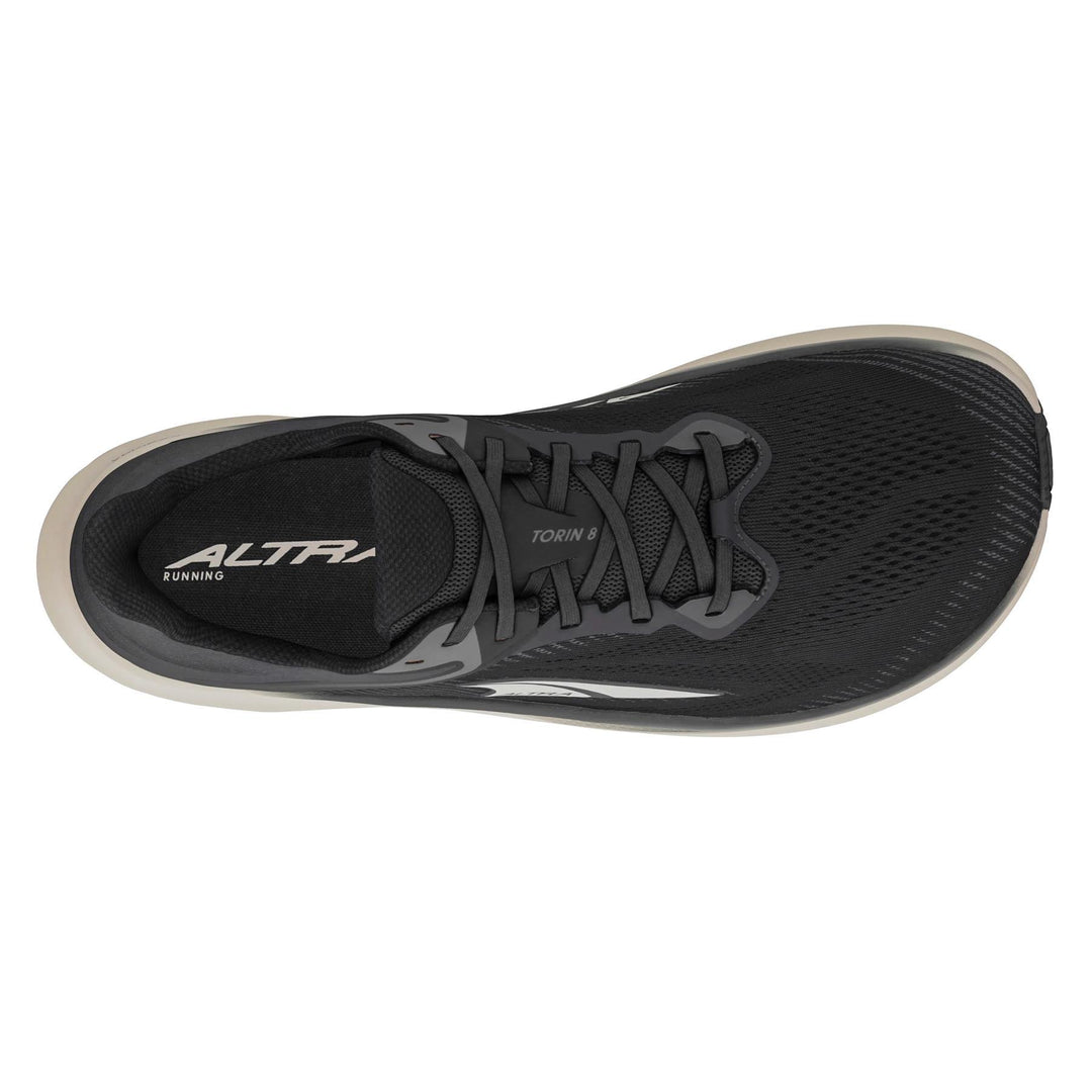 Men's Wide Fit Altra Torin 8 Trail Running Trainers in Black/White - Image 5