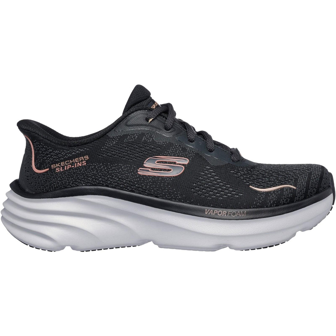 Women's Relaxed Fit Skechers 150585 Slip-ins D'lux Vapor Trainers in Black - Image 2