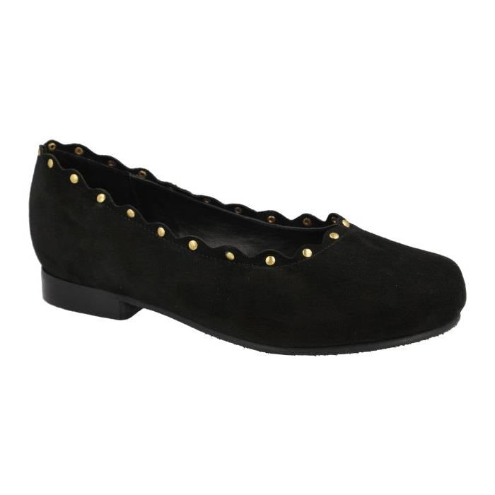 Women's Wide Fit DB Campbell Shoes in Black Patent - Image 1
