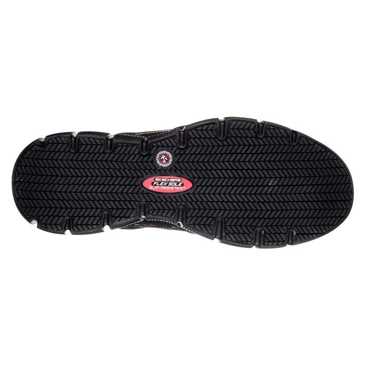 Men's Wide Fit Skechers 77152EC Telphin Sanphet Slip Resistant Trainers in Black - Image 1