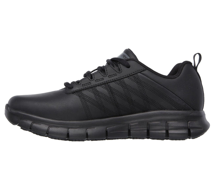 Womens Wide Fit Skechers 76576EC Relaxed Fit Shoes in Black - Image 1