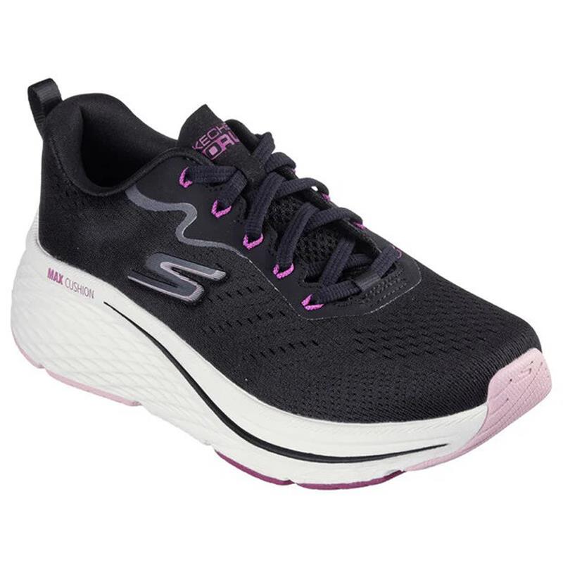 Women's Wide Fit Skechers 129601W Max Cushioning Elite 2.0 Levitate Trainers in Black/Purple - Image 3