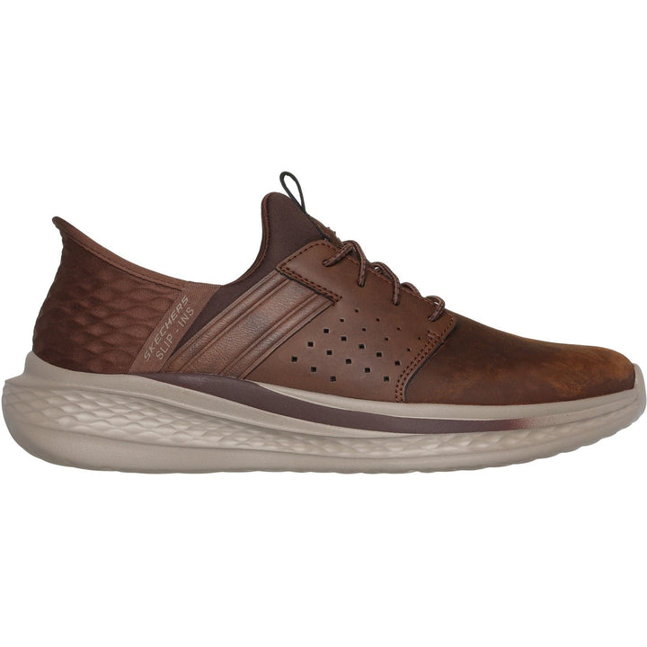 Men's Wide Fit Skechers 210828 Slip-ins Rf Slade Trainers in Dark Brown - Image 1