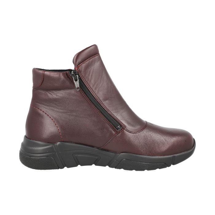 Women's Wide Fit DB Farnham Boots in Black lea / stretch pu - Image 10