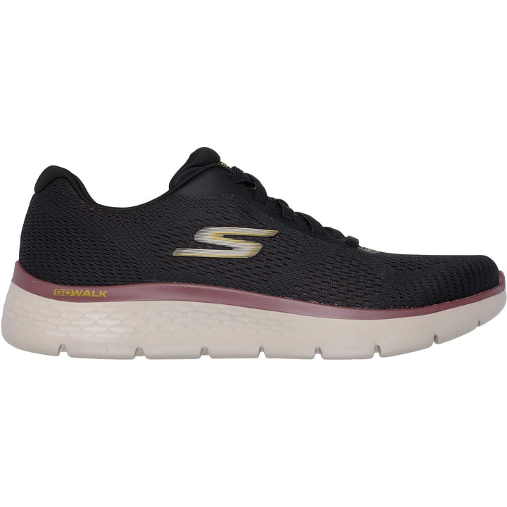 Men's Wide Fit Skechers 216479 Go Walk Flex Brennen Trainers in Black/Multi - Image 1