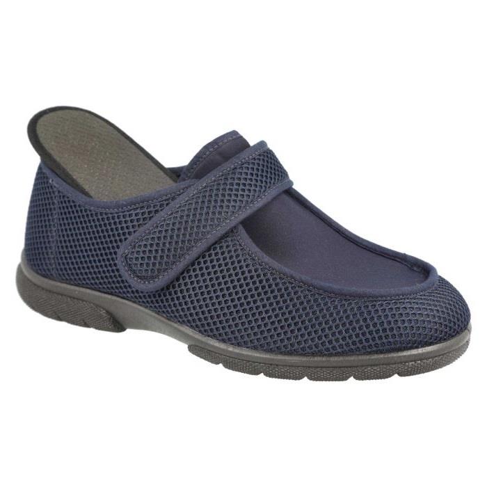 Men's Wide Fit DB Jamie Shoes in Black Stretch Textile - Image 12
