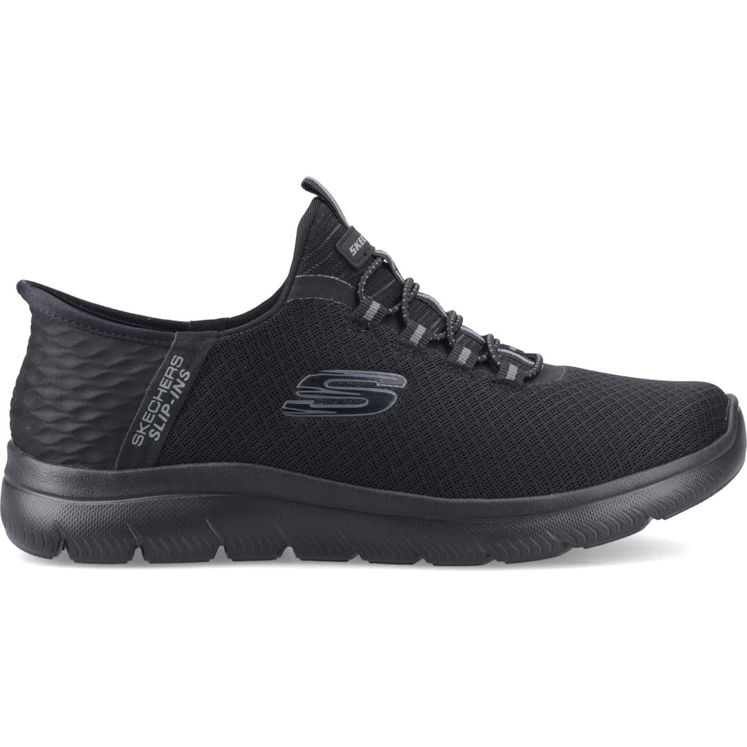 Men's Wide Fit Skechers Slip-ins 232457 High Range Summits Trainers in Black - Image 2