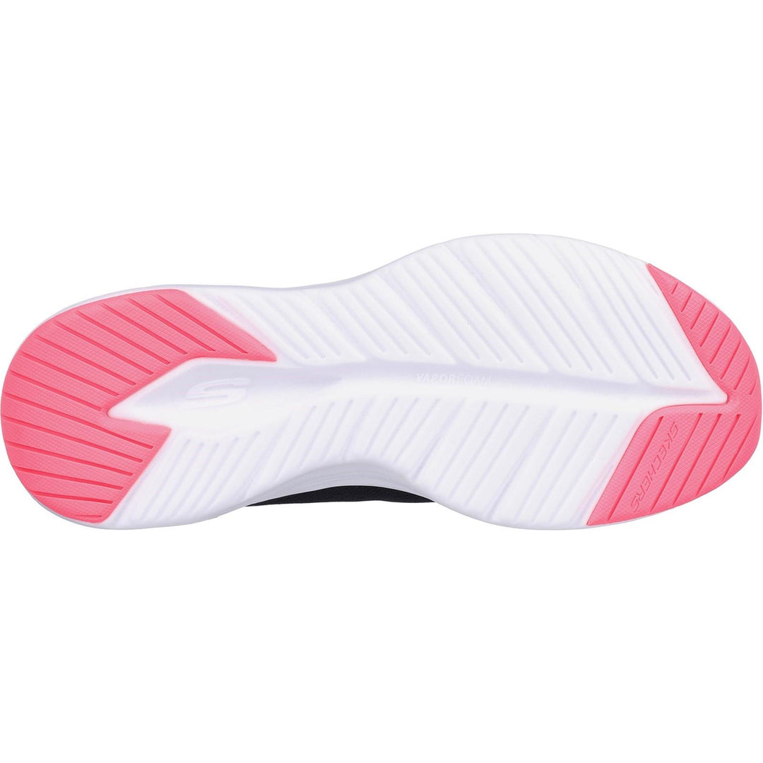 Women's Wide Fit Skechers 150024 Vapor Foam Fresh Trend Trainers in Black/Pink - Image 6