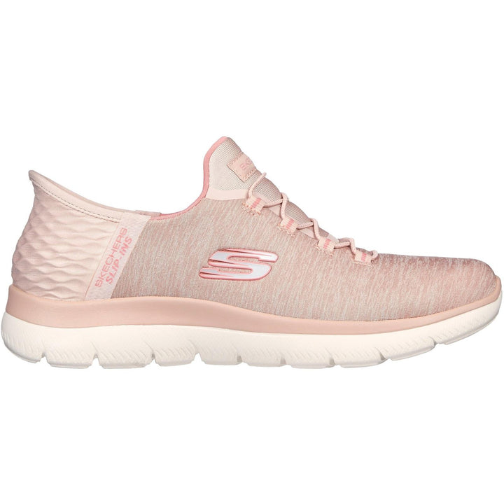 Women's Wide Fit Skechers 149937 Slip-ins Summits Dazzling Trainers in Grey/Multi - Image 1