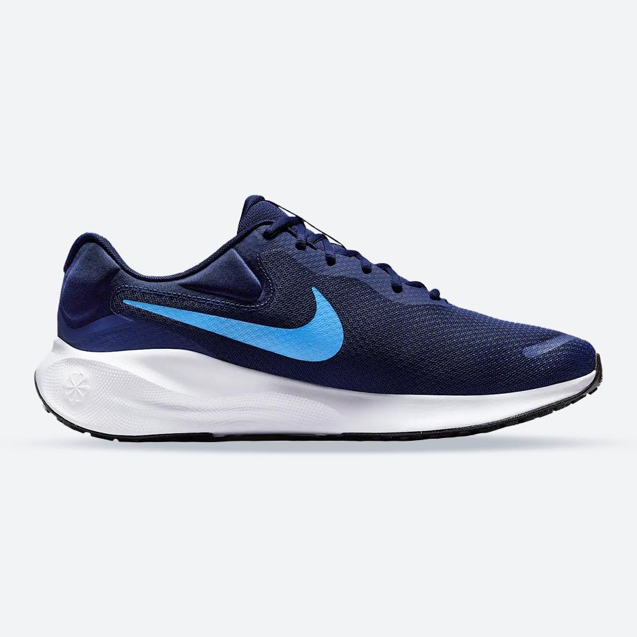 Women's Wide Fit Nike FB8501-400 Revolution 7 Running Trainers in Blue - Image 1
