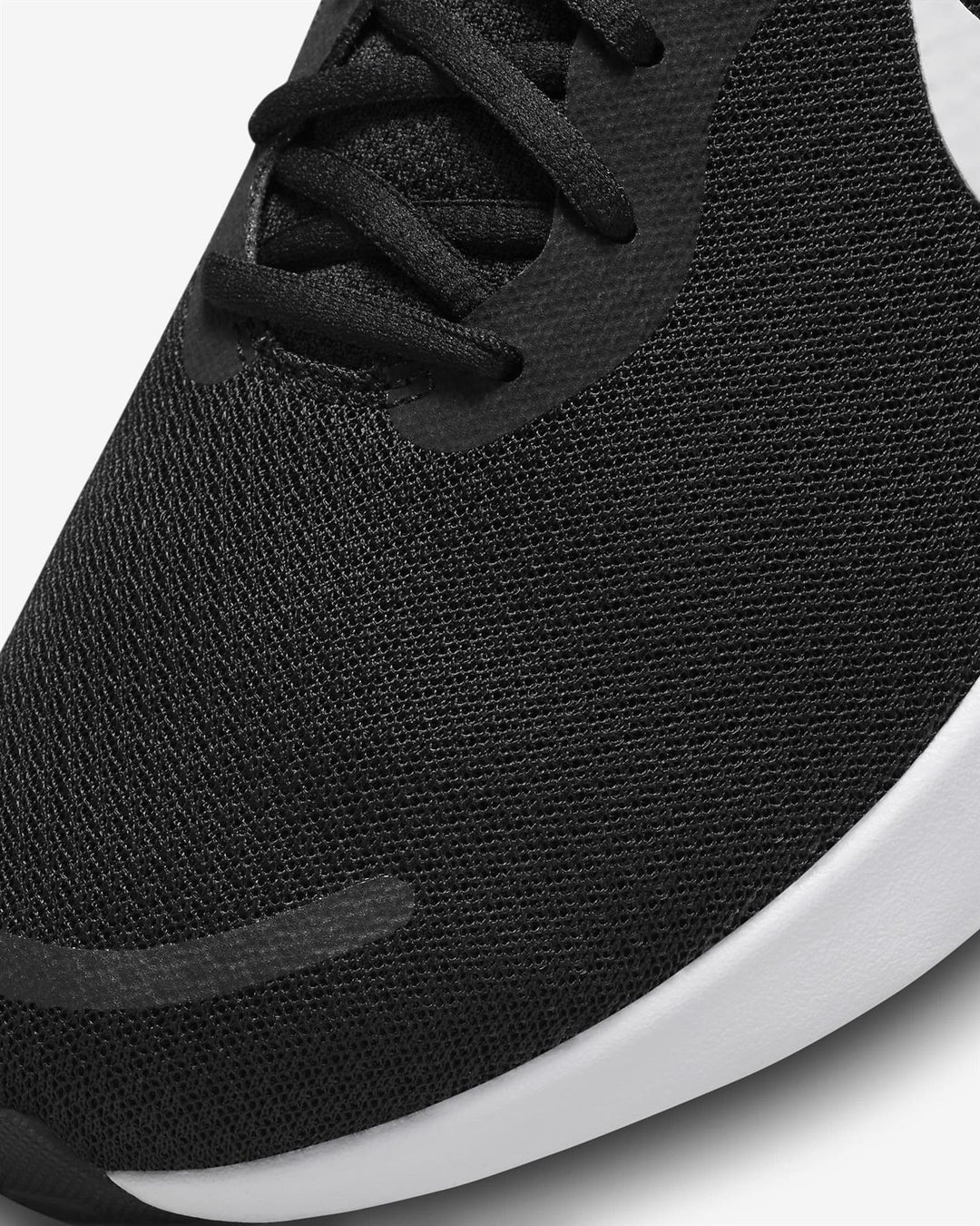 Men's Wide Fit Nike FB8501-002 Revolution 7 Running Trainers in Black/White - Image 6