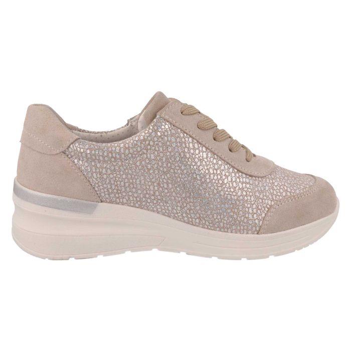 Women's Wide Fit DB Bilberry Trainers in Navy Suede - Image 1