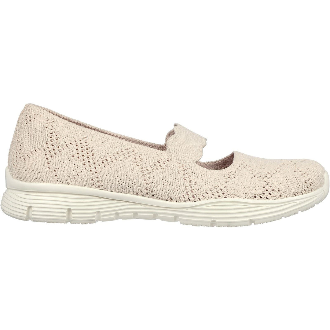 Women's Wide Fit Skechers 158110 Seager Shoes in Light Pink - Image 2