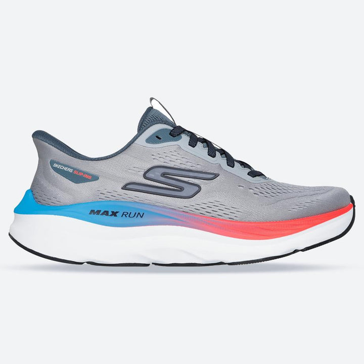 Men's Wide Fit Skechers 221000 Slip-ins Max Run Trainers in Grey/Multi - Image 1