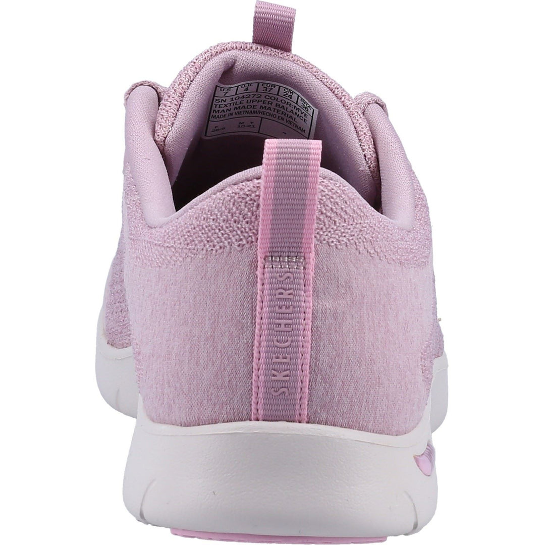 Women's Wide Fit Skechers 104272 Arch Fit Refine Trainers - Mauve in Mauve - Image 6