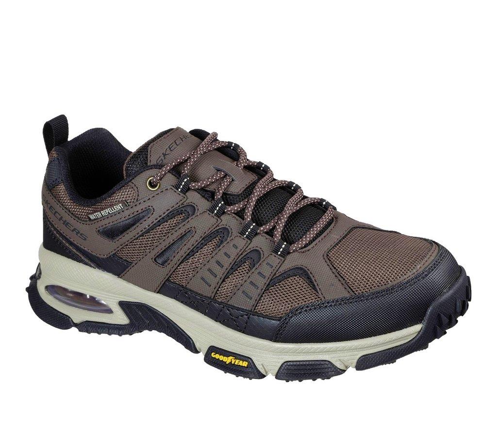 Men's Wide Fit Skechers 237214 Air Envoy Water Repellent outdoor Walking Trainers - Brown/Black in Brown/Black - Image 3
