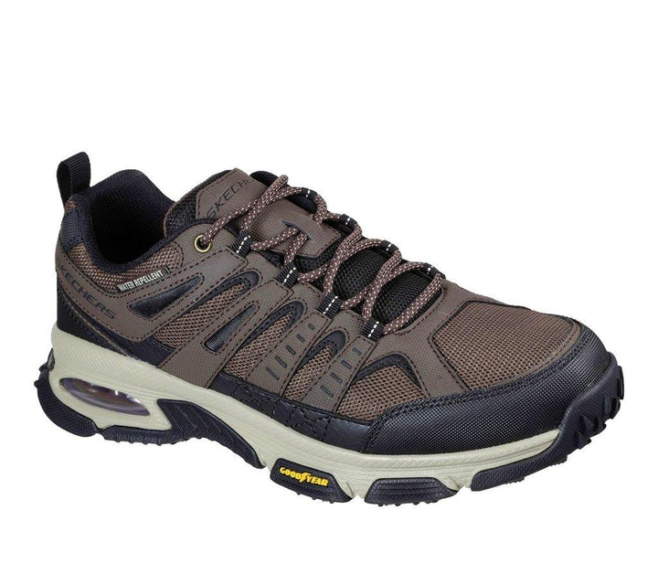 Men's Wide Fit Skechers 237214 Air Envoy Water Repellent outdoor Walking Trainers - Brown/Black in Brown/Black - Image 1
